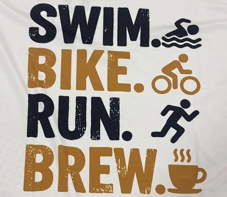 031 Tri shirt: Swim. Bike. Run. Brew.